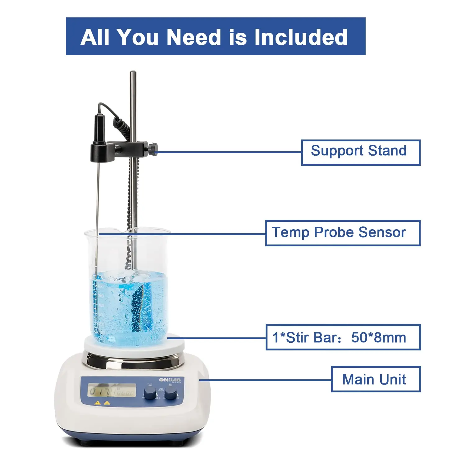 ONiLAB 340C 알루미늄 작업판이 있는 자기 가열 - Magnetic Stirrer Hotplate 리뷰 및 가격