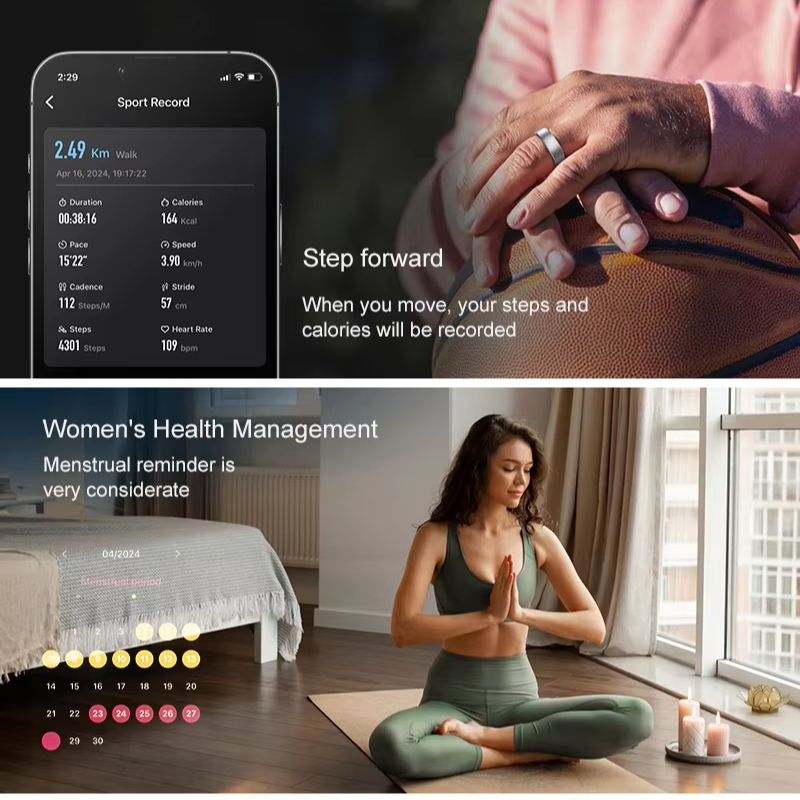 스마트 링 남녀공용, 심박수 및 혈중 산소 모니터링,  - Blood Pressure Monitor 리뷰 및 가격