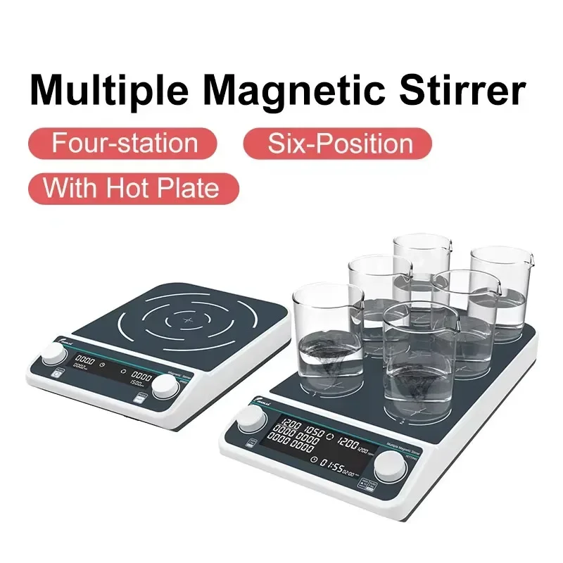4 스테이션 6 위치 다중 자기 교반기 핫 플레이트 디 - Magnetic Stirrer Hotplate 리뷰 및 가격