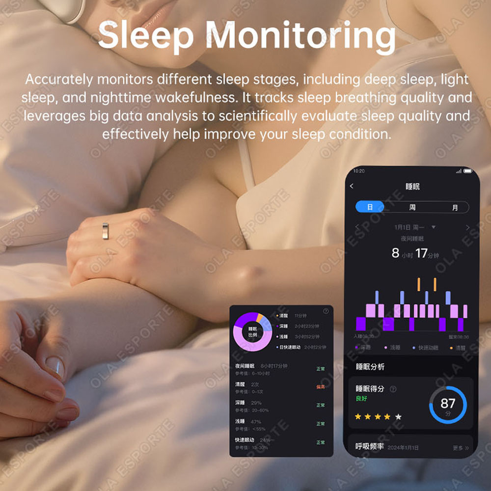 업그레이드된 진동 알림 스마트 링 방수 건강 모니터 심 - Blood Pressure Monitor 리뷰 및 가격