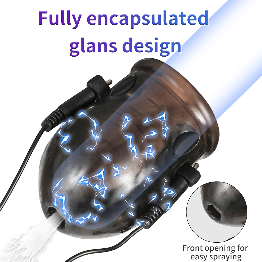 충격 전기 귀두 캡 진동기, 플레이어용 페니스 케이지, - Medical Lab Equipments 리뷰 및 가격