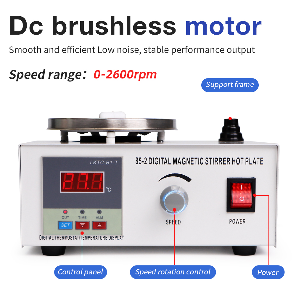 1L 핫플레이트 마그네틱 교반기 85-2 일정한 온도  - Magnetic Stirrer Hotplate 리뷰 및 가격
